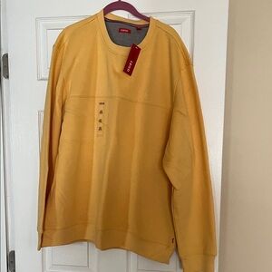 Izod Men's Mustard Crewneck Sweater
